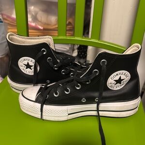 Converse Black and White High-Top Sneakers